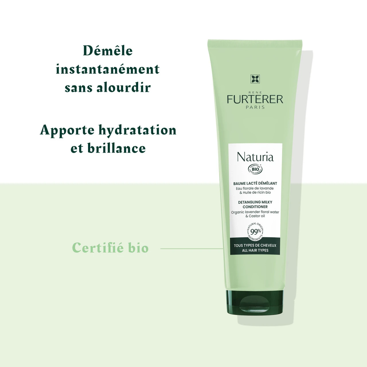 Baume Lacté Démêlant Naturia René Furterer 150ml 4 Baume Lacté Démêlant Naturia René Furterer 150ml – Image 4