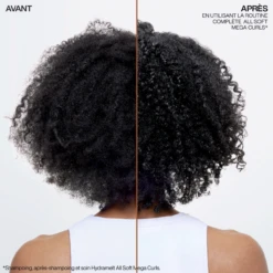 Soin Sans Rinçage Hydratant All Soft Mega Curls Redken 150ml -Capillaires Produits Magasin rdk7 avant apre s 14174.1684847325