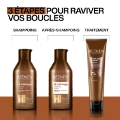 Soin Sans Rinçage Hydratant All Soft Mega Curls Redken 150ml -Capillaires Produits Magasin rdk7 routine 03812.1684847326